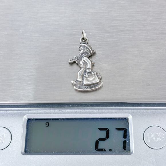Estate Sterling Silver 925 Merry Wanderer Charm | Goebel Hummel - Picture 9 of 9